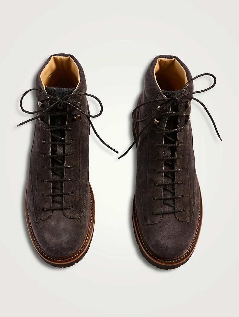 Waxed Suede Urban Outdoor Boots