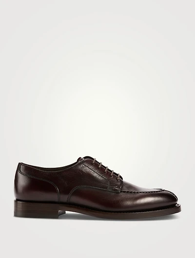 Burnished Calfskin Derby Shoes