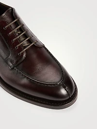Burnished Calfskin Derby Shoes