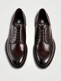 Burnished Calfskin Derby Shoes