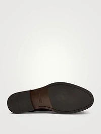 Burnished Calfskin Derby Shoes