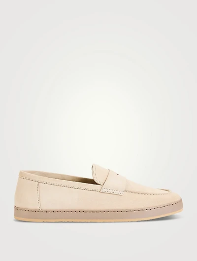 Suede Penny Loafers