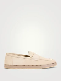 Suede Penny Loafers