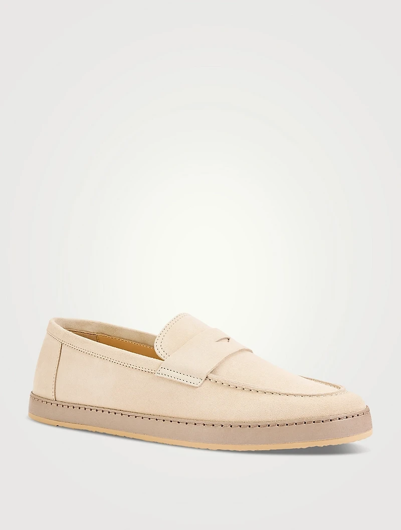 Suede Penny Loafers