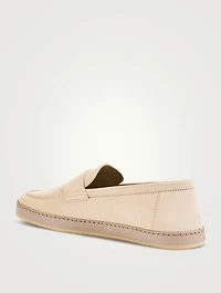 Suede Penny Loafers