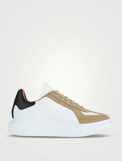 Oversized Retro Leather Sneakers