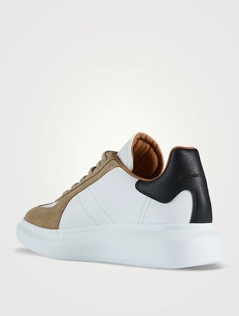 Oversized Retro Leather Sneakers