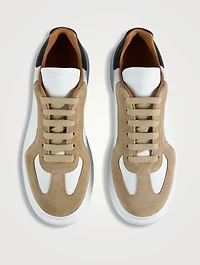 Oversized Retro Leather Sneakers
