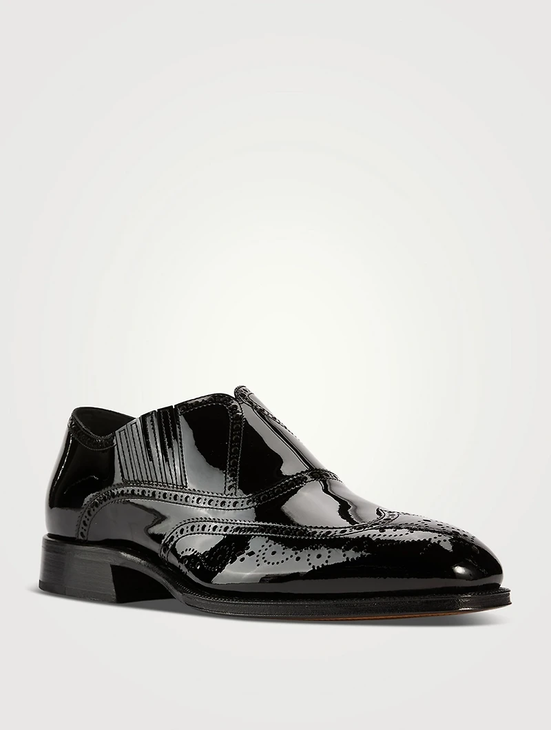 Jermyn Patent Leather Slip-On Shoes