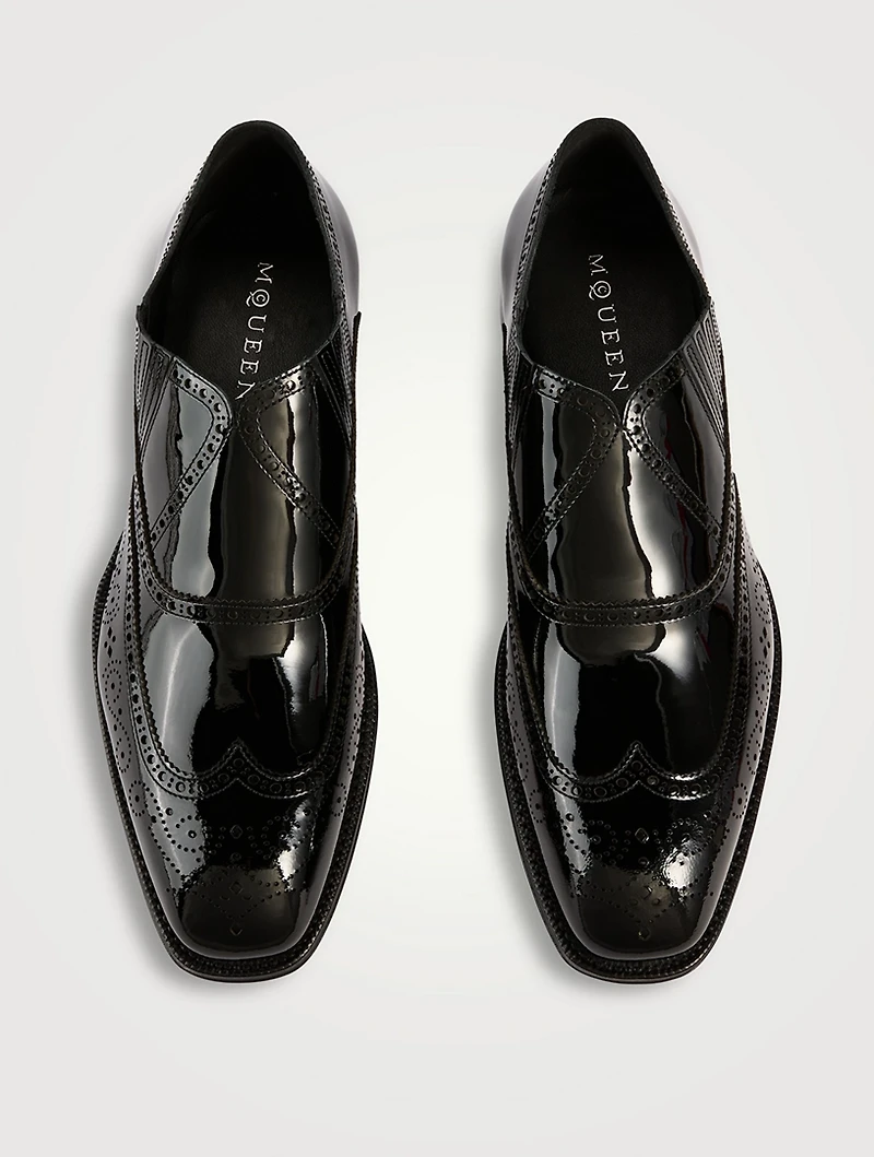 Jermyn Patent Leather Slip-On Shoes