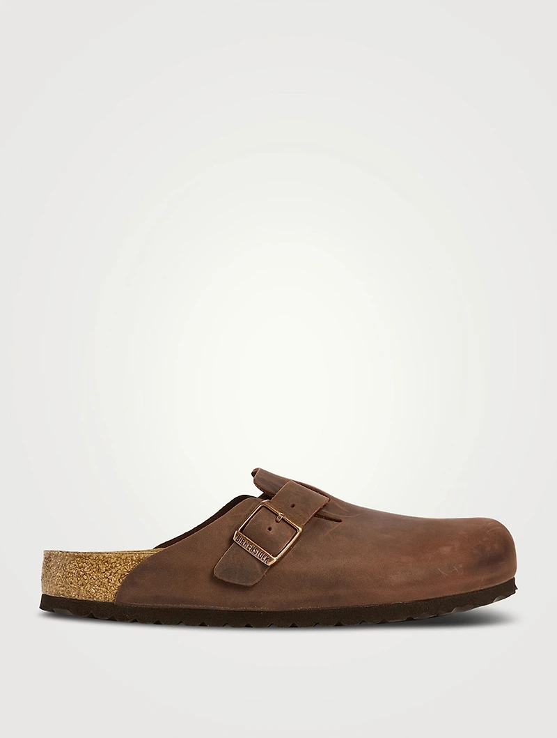 Boston Soft Footbed Oiled Leather Clogs