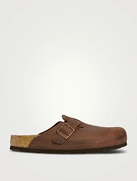 Boston Soft Footbed Oiled Leather Clogs