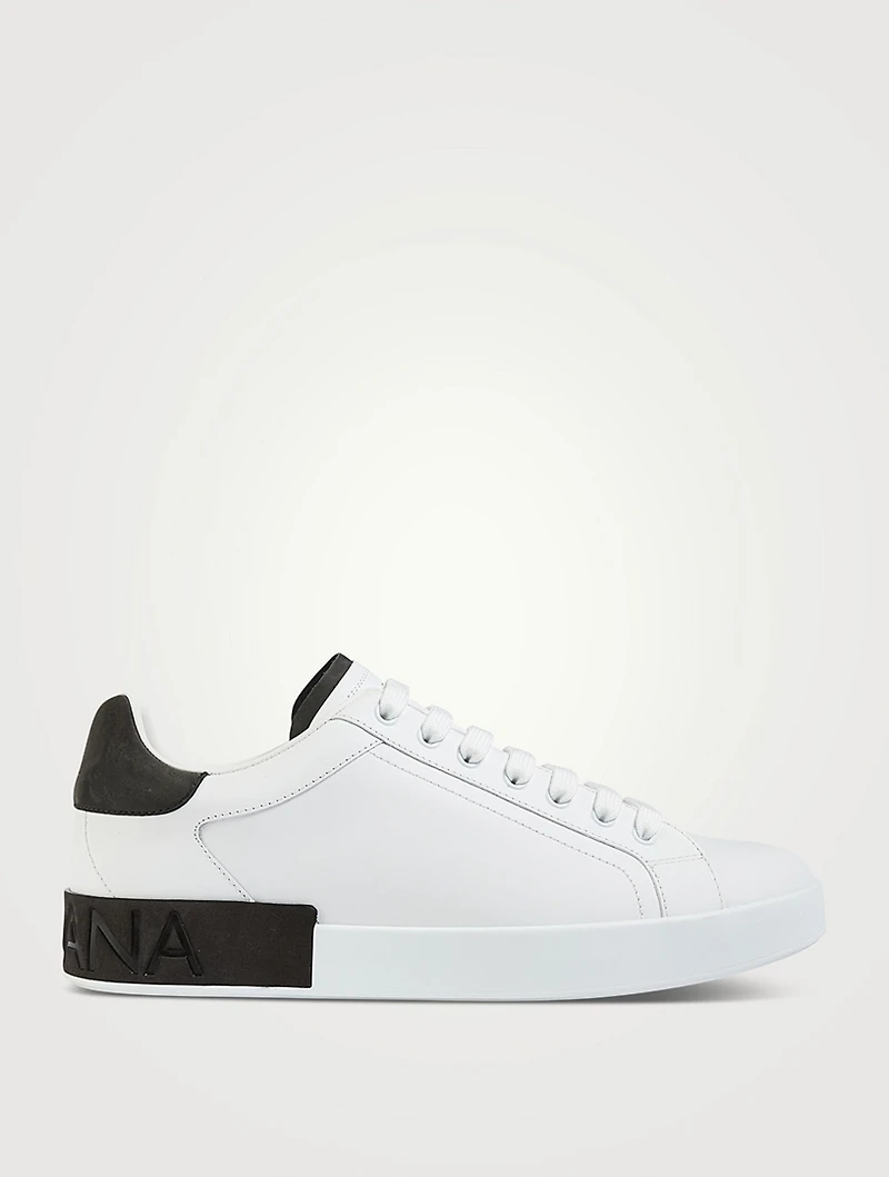 Portofino Leather Sneakers With Suede