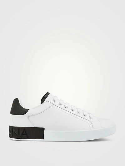 Portofino Leather Sneakers With Suede