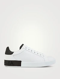 Portofino Leather Sneakers With Suede