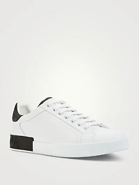 Portofino Leather Sneakers With Suede