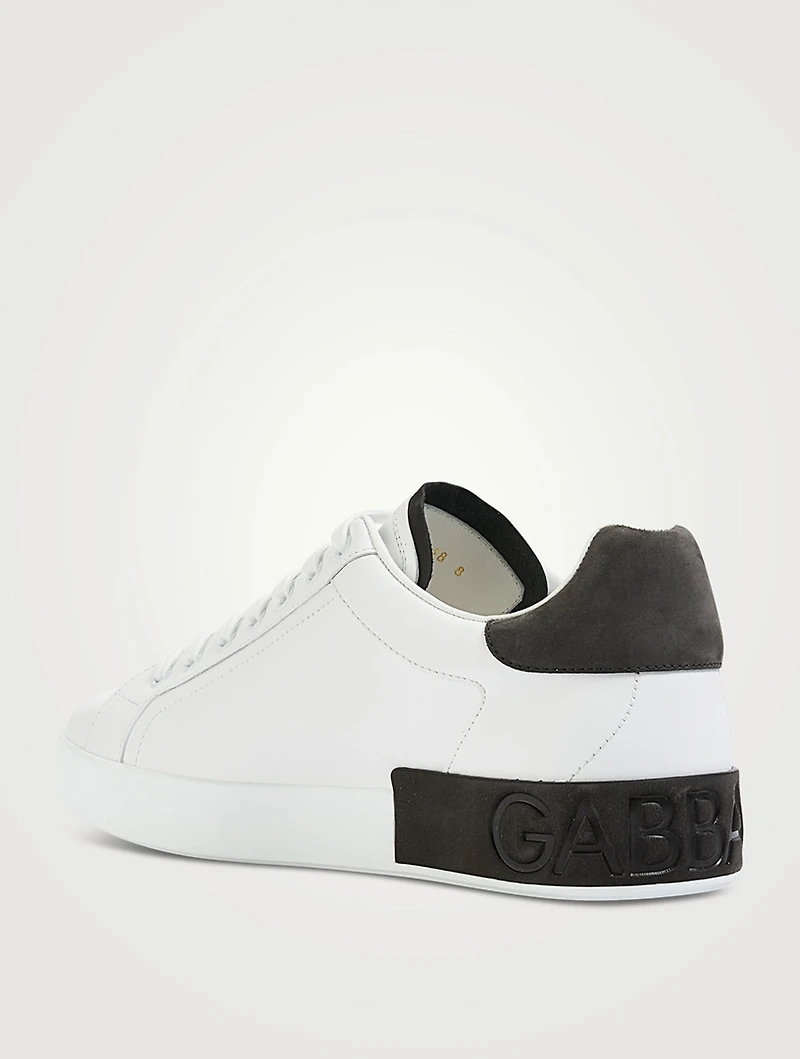 Portofino Leather Sneakers With Suede