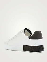 Portofino Leather Sneakers With Suede