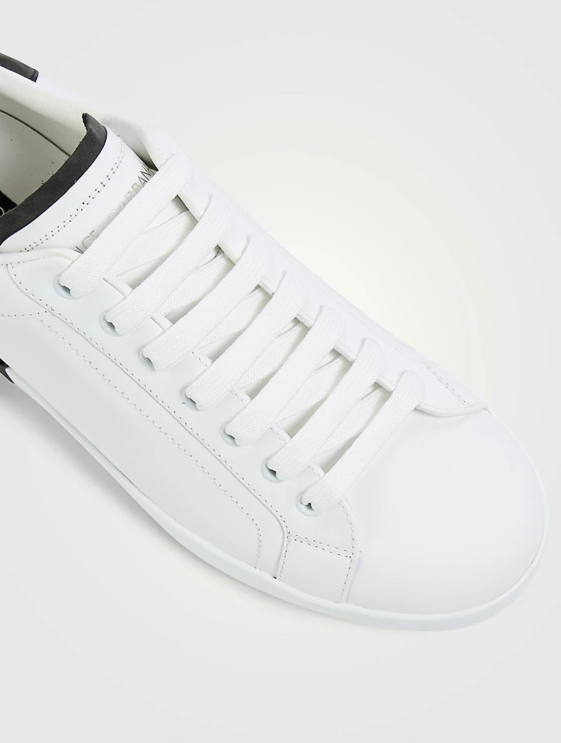 Portofino Leather Sneakers With Suede