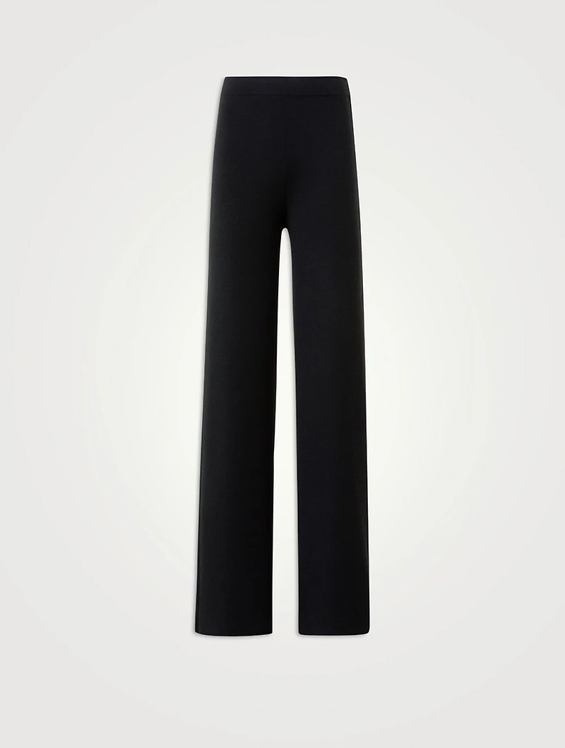 Cashmere Silk Flare Trousers