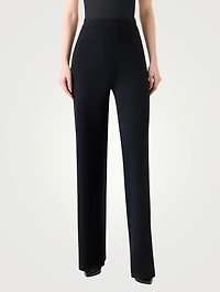 Cashmere Silk Flare Trousers