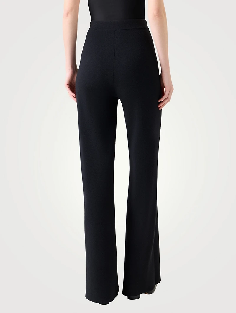 Cashmere Silk Flare Trousers
