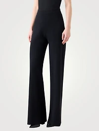 Cashmere Silk Flare Trousers
