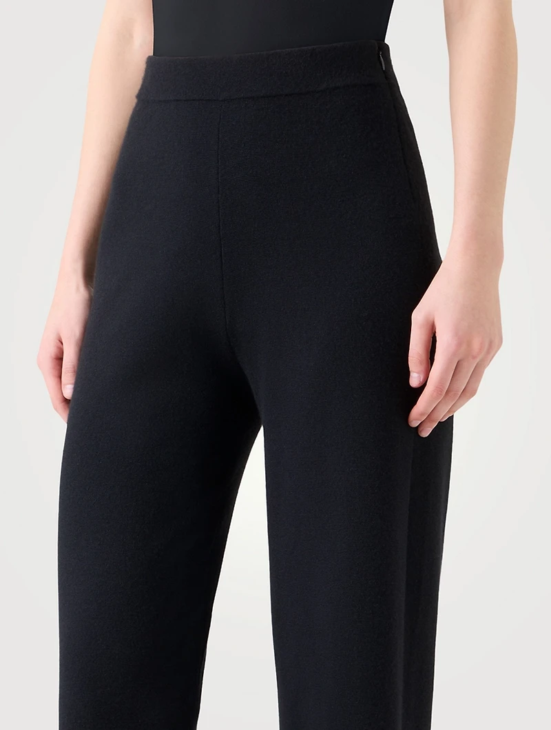 Cashmere Silk Flare Trousers