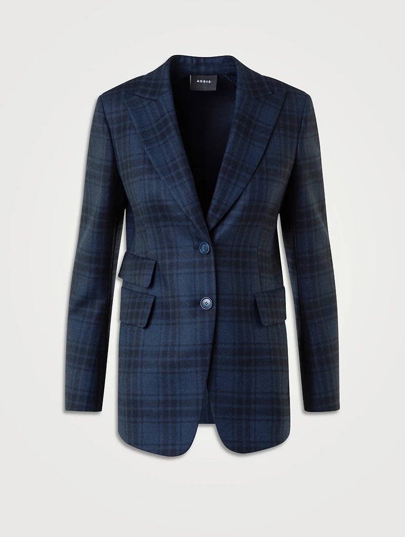 Percival Plaid Wool Blazer