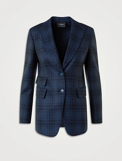 Percival Plaid Wool Blazer