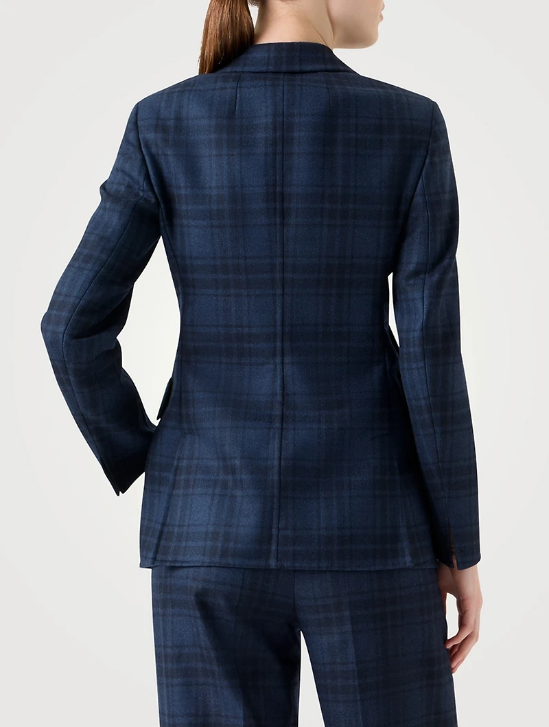 Percival Plaid Wool Blazer