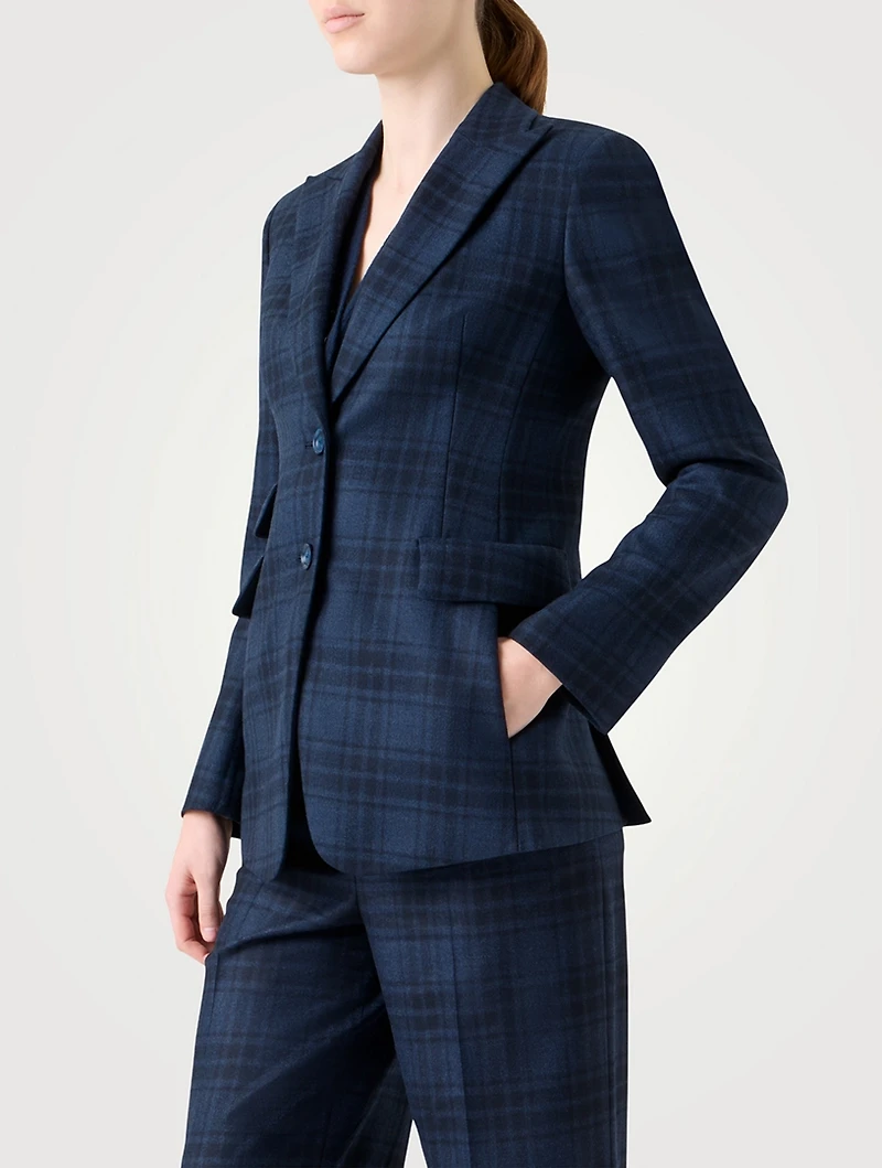 Percival Plaid Wool Blazer
