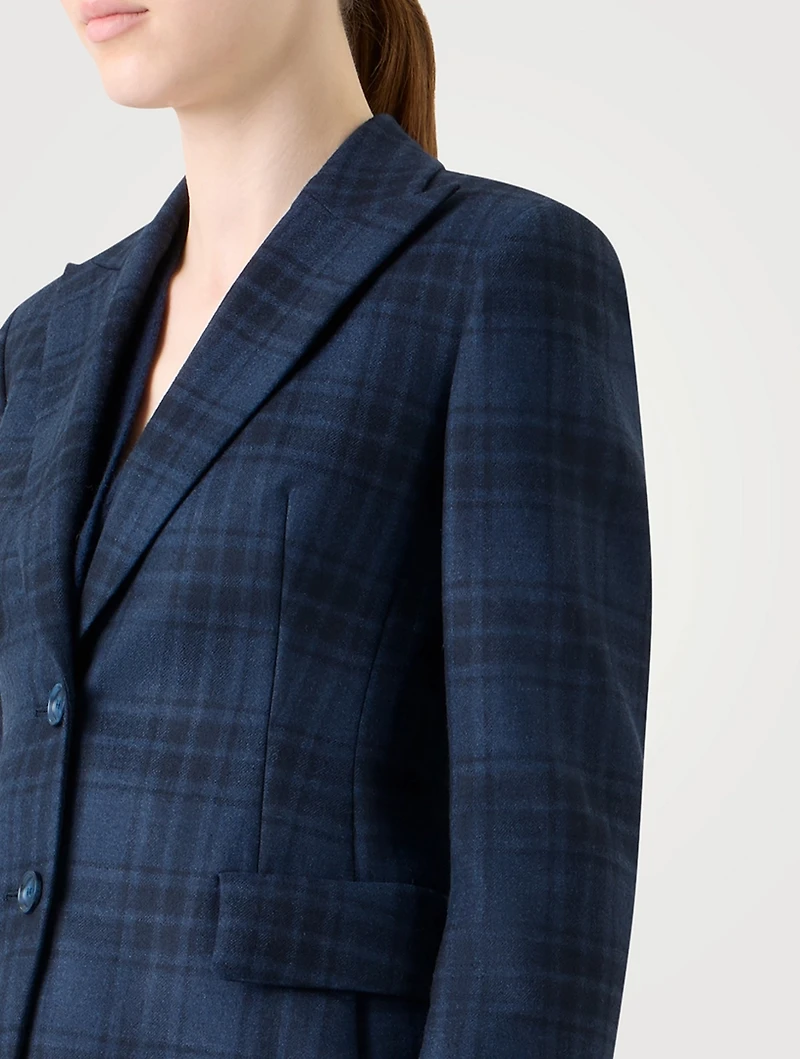 Percival Plaid Wool Blazer