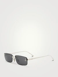Fendi First Crystal Rectangular Sunglasses