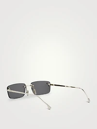 Fendi First Crystal Rectangular Sunglasses