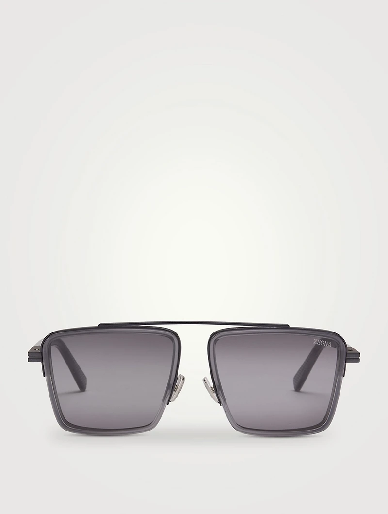 Square Aviator Sunglasses