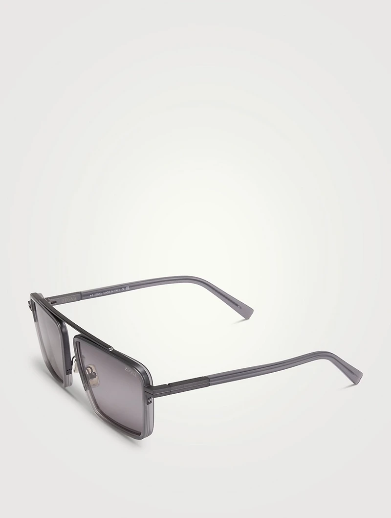 Square Aviator Sunglasses