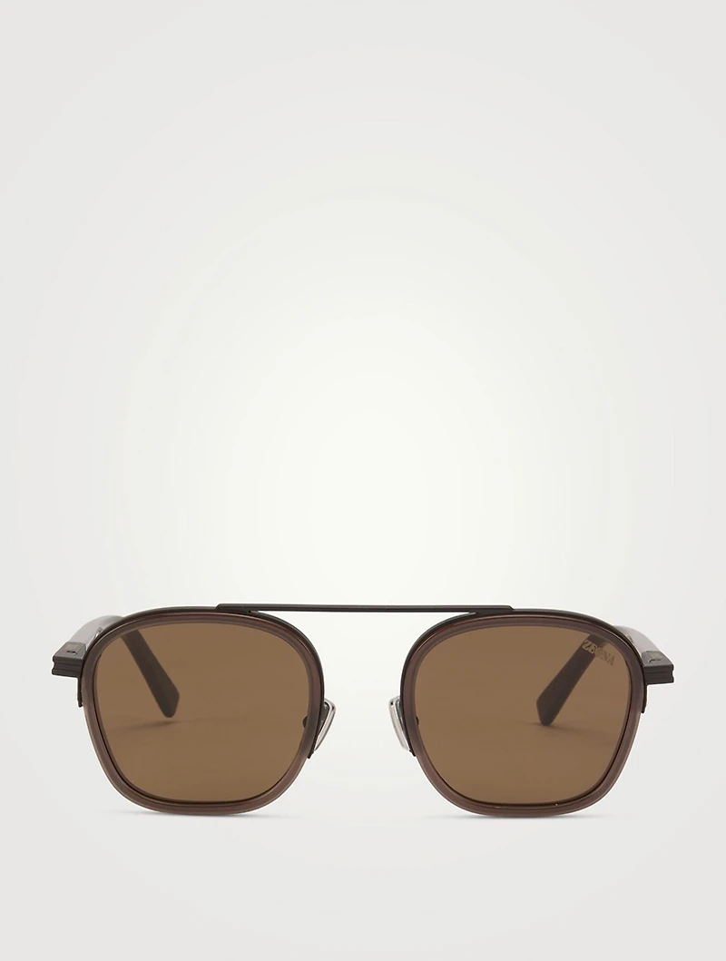 Round Aviator Sunglasses