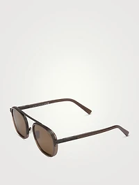 Round Aviator Sunglasses