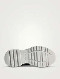 Nylon And Leather Sneakers