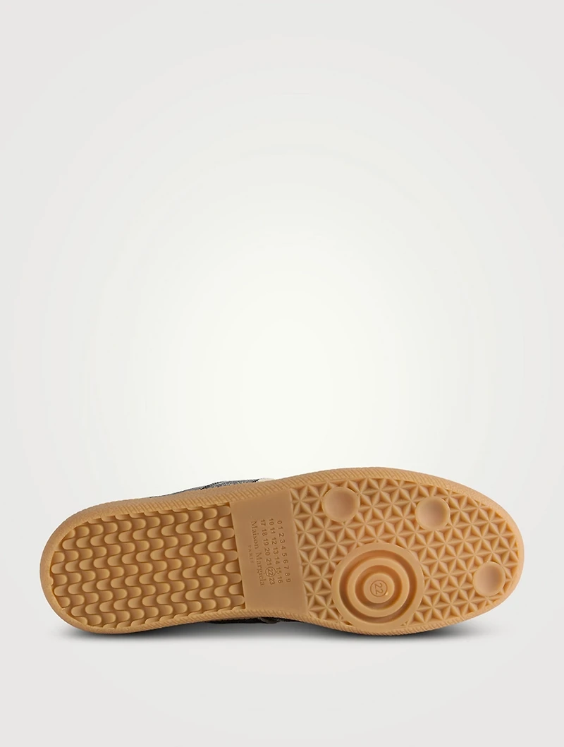 Replica Cracked Leather Sneakers