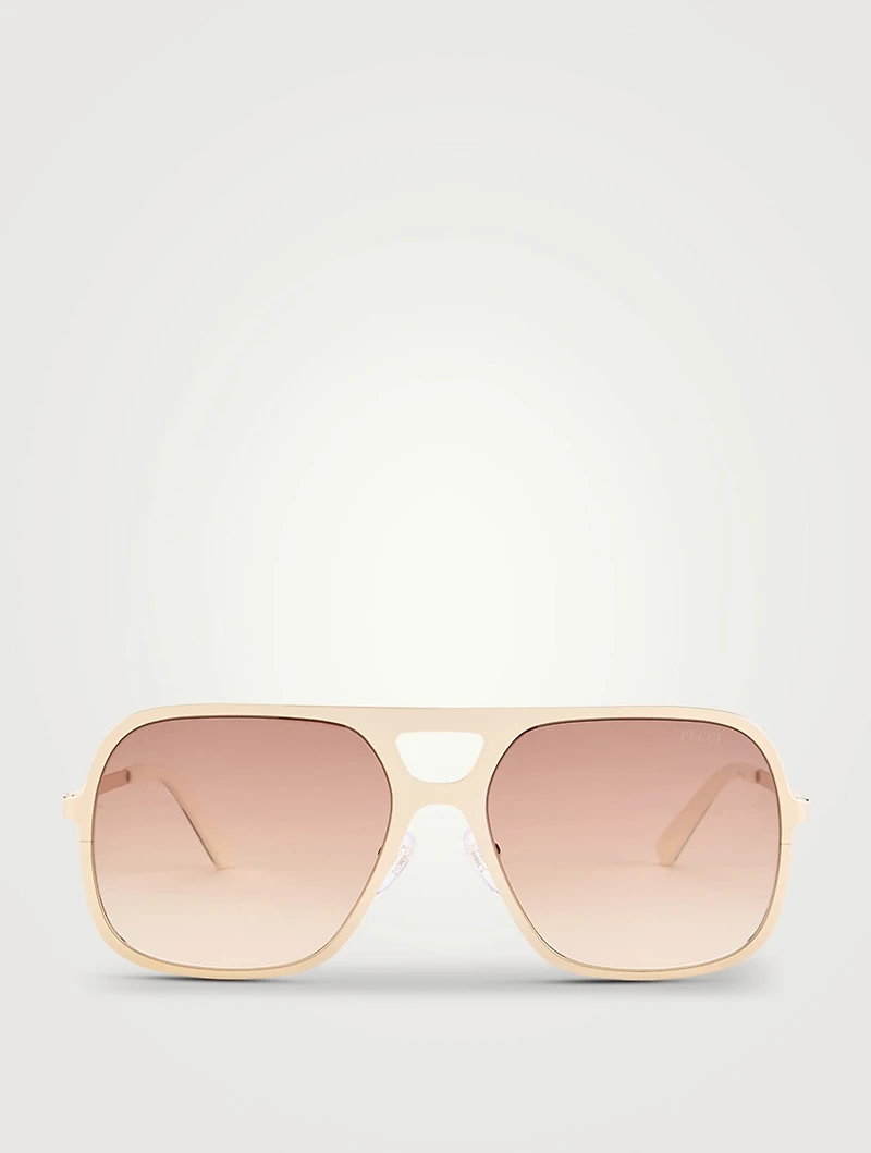 Square Aviator Sunglasses