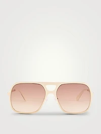 Square Aviator Sunglasses