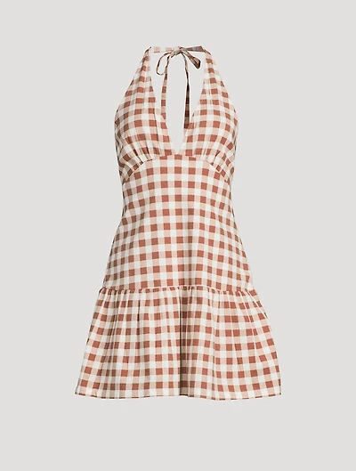 Cecil Halter Mini Dress Gingham Print