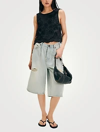 Faded Gardens Side-Tie Blouse