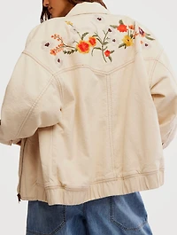 Dusty Trails Embroidered Denim Jacket