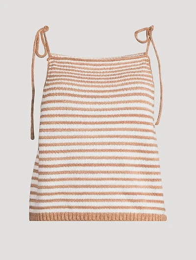 Claire Stripe Jacquard Knit Tank Top