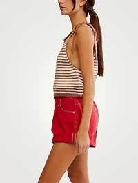 Claire Stripe Jacquard Knit Tank Top
