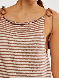 Claire Stripe Jacquard Knit Tank Top