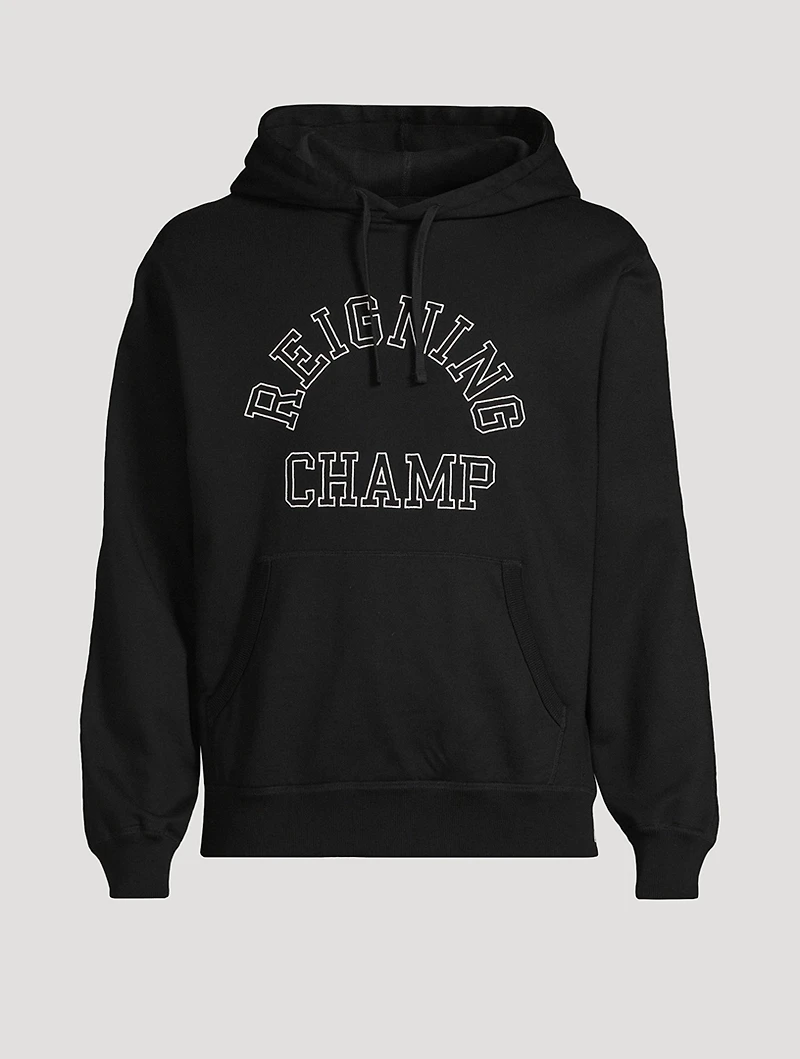 Midweight Terry Arch Logo Hoodie